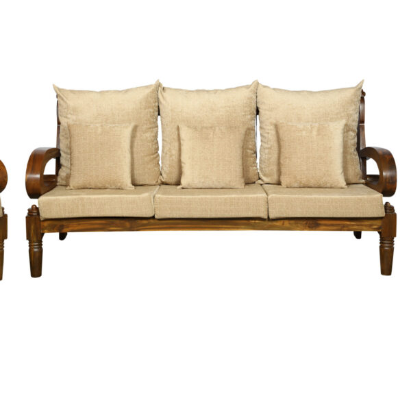 Ferrier Sofa Set Natural Brown
