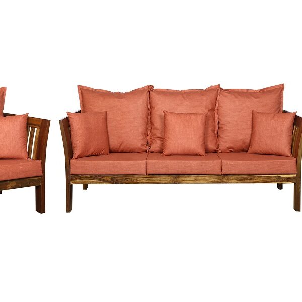 Fanya Sofa Set Natural Brown orange