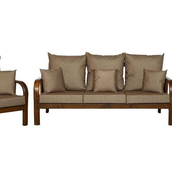 Mabel Sofa Set Natural Brown