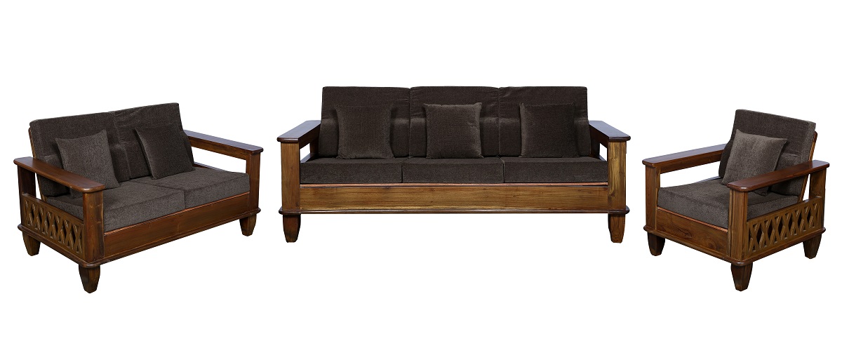Willow Sofa Set Natural Brown