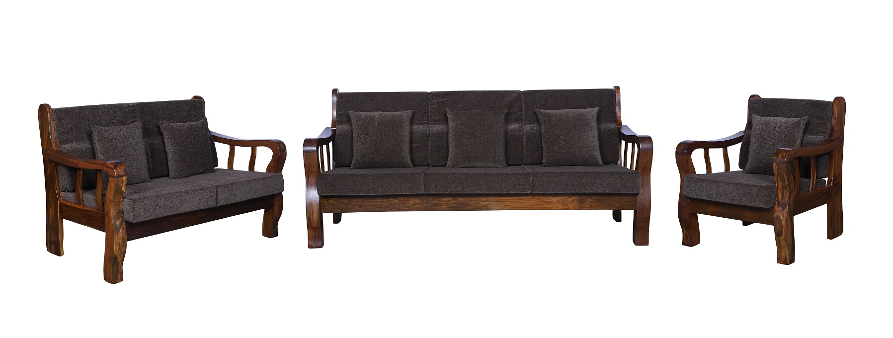Aster Sofa Set Natural Brown