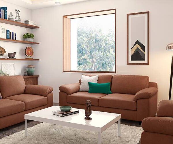 Menia Wooden Sofa Set