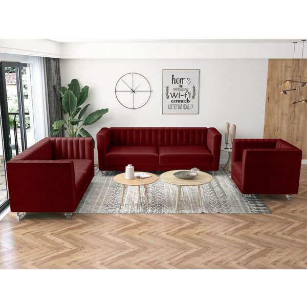 Blosser Wooden Sofa Set