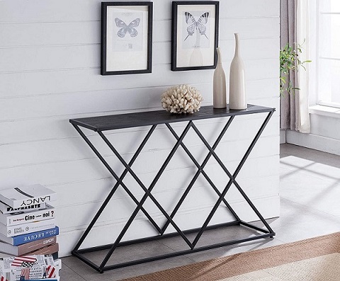Royal Interiors Metal Console Table