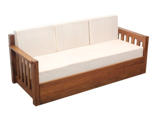 Royal Interiors Wooden Sofa Cum Bed