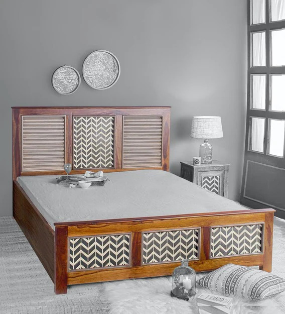 Royal Interiors Storage Wooden Bed
