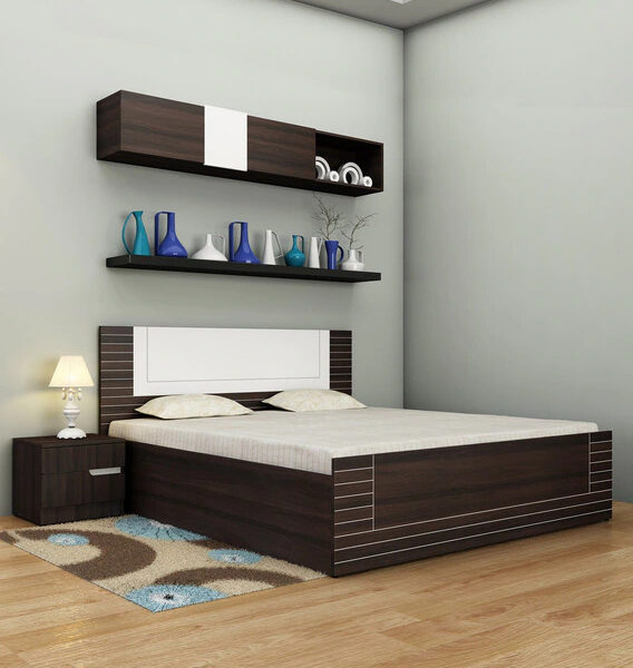 Royal Interiors Wooden Storage Bed Ivory Shade