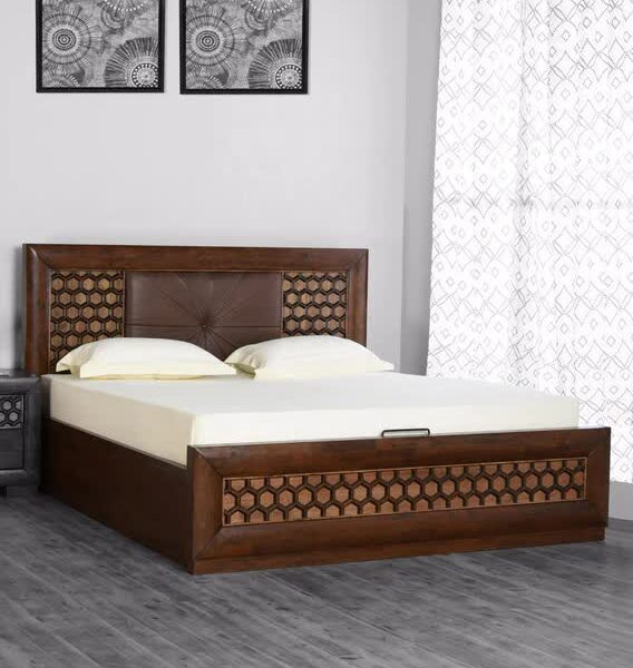 Royal Interiors Brown Wooden Bed