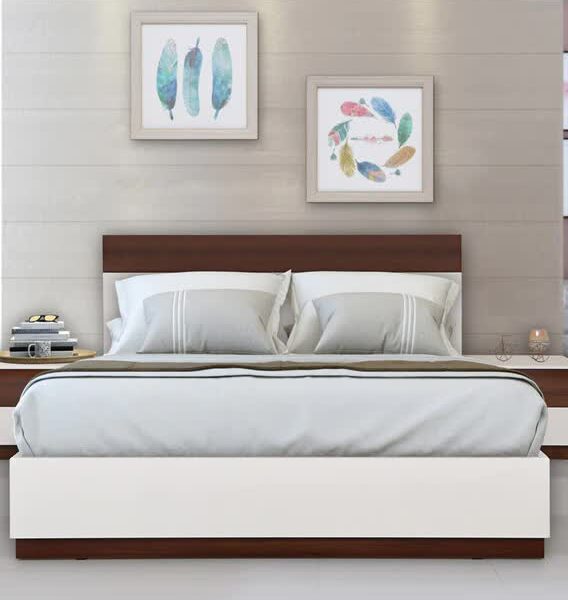 Royal Interiors Wooden Bed With Hydraulic Storage