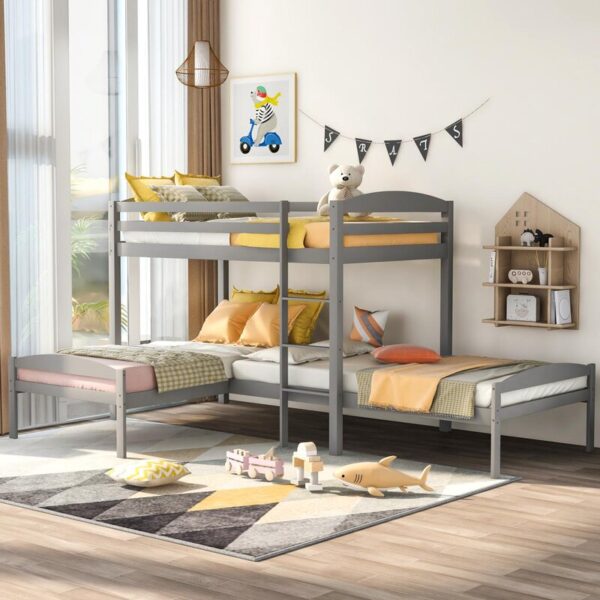 Royal Interiors Wooden Bunk Bed With Bed