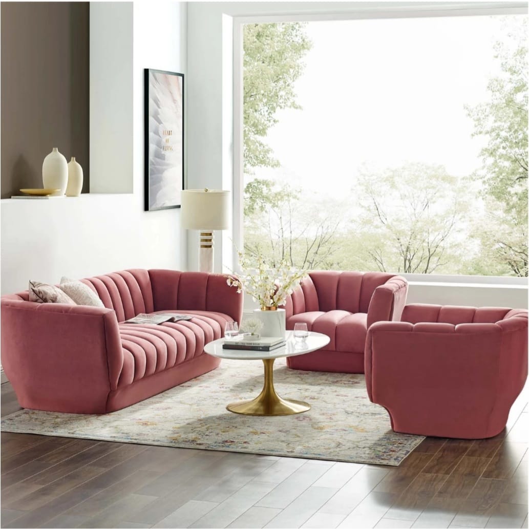 Royal Interiors Wooden Sofa Set