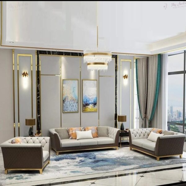 Royal Interiors Fabric Sofa Set