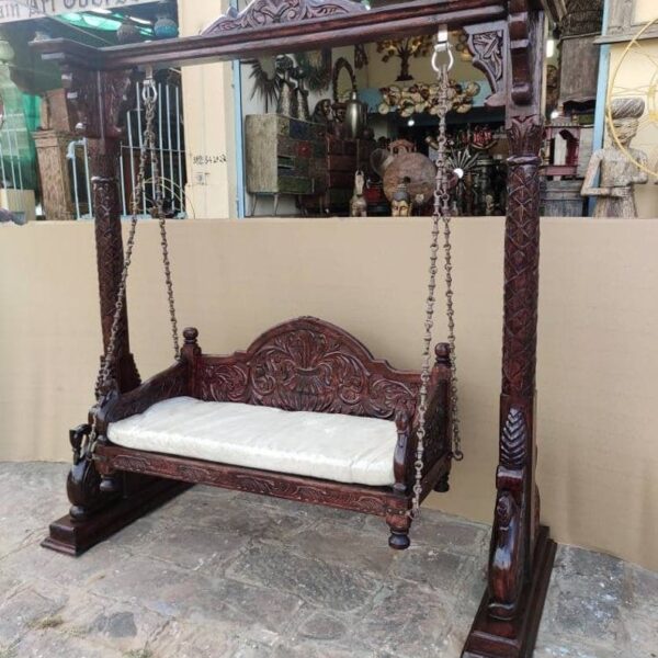 Royal Interiors Wooden Swing With Chain