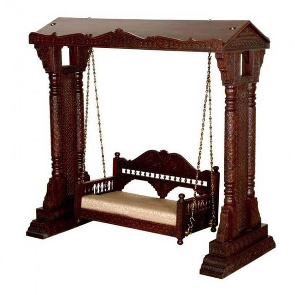 Royal Interiors Wooden Swing With Chain