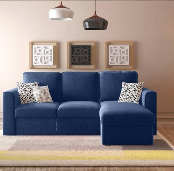 Royal Interiors L Shape Sofa Cum Bed