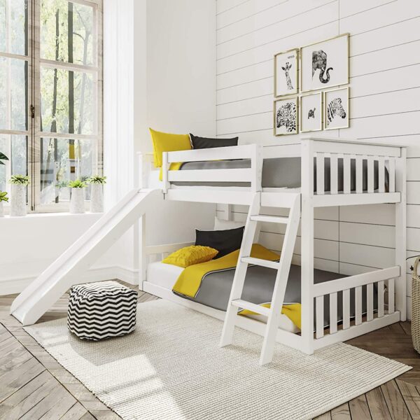 Royal Interiors Wooden Bunk Bed With Slide