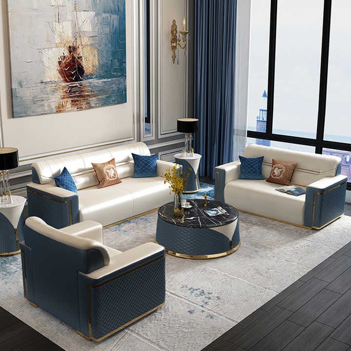 Royal Interiors Wooden Sofa Set