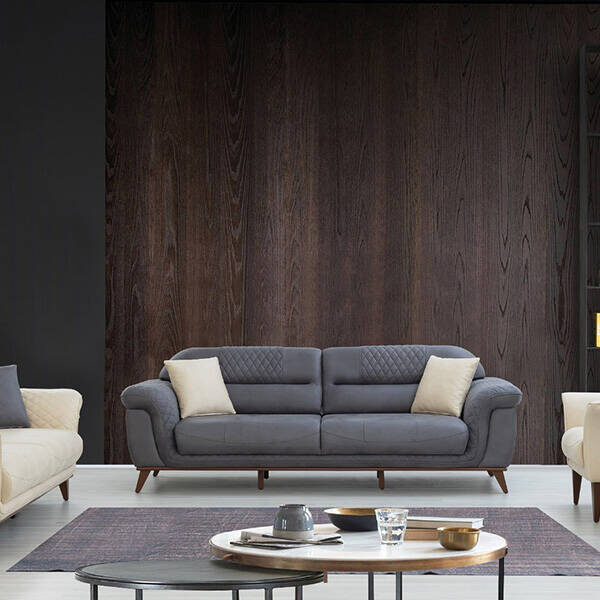 Royal Interiors Wooden Sofa Set