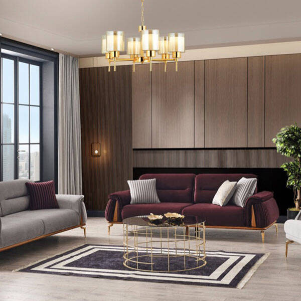 Royal Interiors Wooden Sofa Set