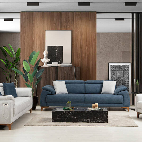 Royal Interiors Wooden Sofa Set