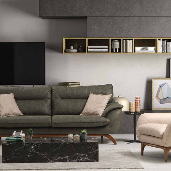 Royal Interiors Wooden Sofa Set