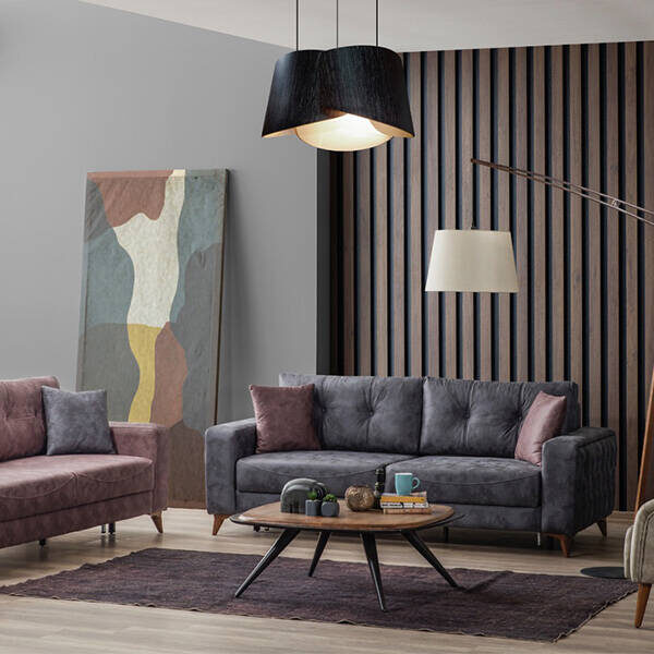 Royal Interiors Wooden Sofa Set