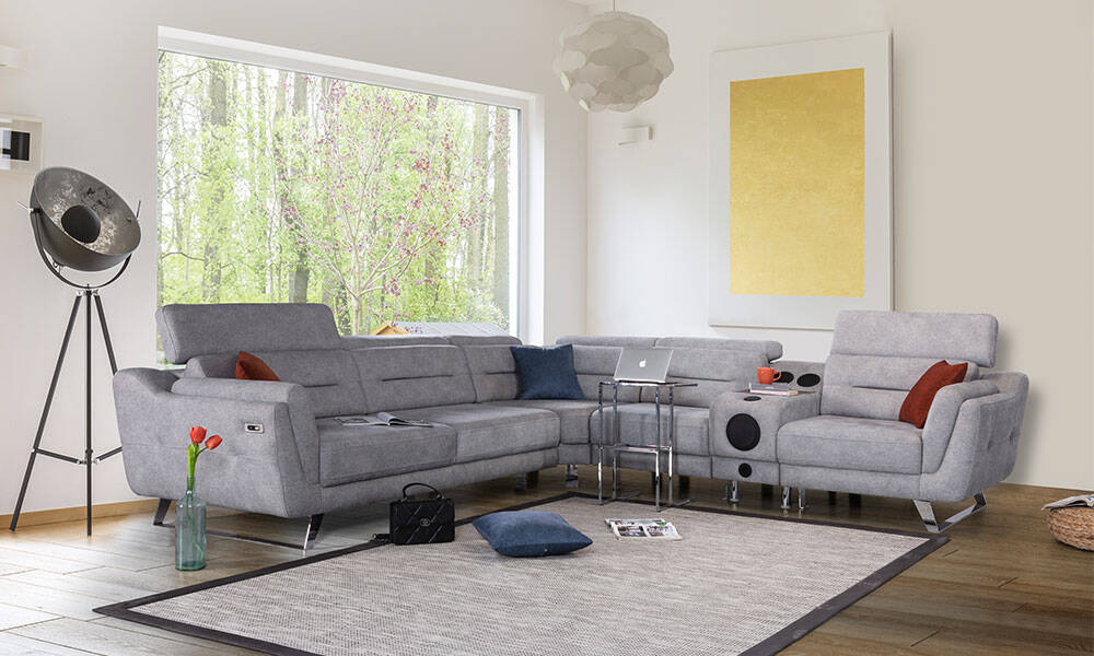 Royal Interiors L Shape Sofa