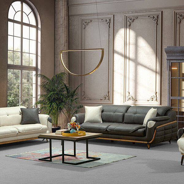 Royal Interiors Wooden Sofa Set